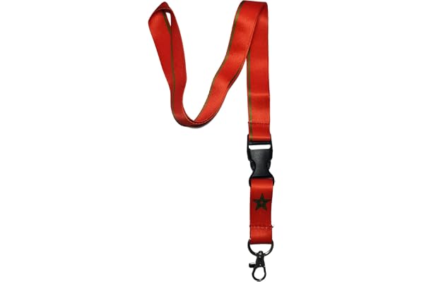 Tour de Cou Porte Badge Régions Porte Clés Cordon avec Clip (Maroc)