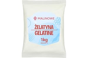 Malinowe ŻELATYNA SPOŻYWCZA 180 BLOOM 1kg na stawy kości