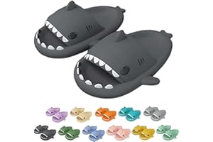 Hoomall Pantoufles De Requin Adulte Été Femme Homme Enfant Shark Cloud Slippers Claquettes Antidérapante Open Toe Slides Chaussures De Piscine Plage Chaussons De Bain Douche Maison