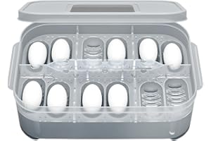 Inkubator För Reptilägg - PP 12 Grid Breeding Box | Transparent Lucka Bricka Reptilutrustning