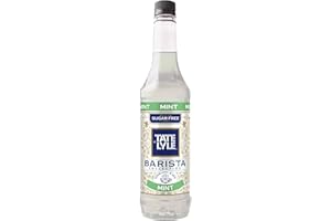 Tate & Lyle - Sugar Free Mint Syrup - Kosher Certified and Allergen Free, Vegan and Vegetarian Friendly - Sugar Free Syrup, Cold Drinks and Hot Drinks - Produced in the UK - 1L