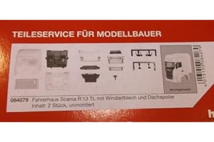 Herpa - 084079 - Cabine Scania R 13 Tl Avec Déflecteur Du Vent - 2 Pièces