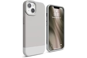 elago Etui Glide kompatybilne z iPhone 13 (6,1 cala), cienka osłona z TPU, odporne na wstrząsy, wzmocniona osłona aparatu, odporne na zarysowania, prosty i niepowtarzalny design (kamień/biały)