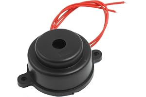 Sourcingmap svart hus AC 220 V 2 tråd industriell elektronisk larm ljudsensor 80 dB