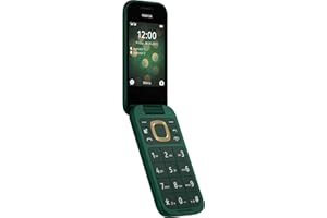 Nokia 2660 Flip Feature Phone with 2.8" display, 4G Connectivity, built-in camera, MP3 player, Classic games, a battery that lasts for days, Perfect for digital detox, Dual SIM - Lush Green