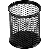 Orret Home Desktop Office Type Metal Pen Holder, Perforated Pen Holder, Table Organizer and Collector Organizer, Pencil Case (Black