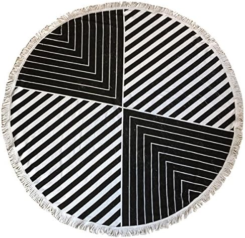 LAILAIGE Oversized Round Beach Towel Cotton Printed Beach Beach Towels,1-150*150cm