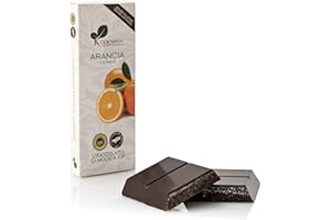 GENERICO Ciokarrua | Cioccolato di Modica Arancia IGP | Cioccolato Grezzo Lavorato Modica | Tavoletta Cioccolato Senza Lattosio | Cioccolata 1 Tavoletta - 100 Gr