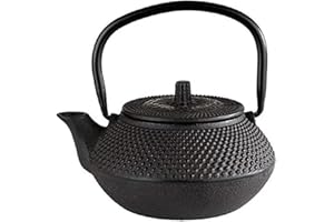 Tetera APS ASIA de hierro fundido, esmaltada por dentro con tapa y asa extraíbles, Ø 12,5 cm, negra