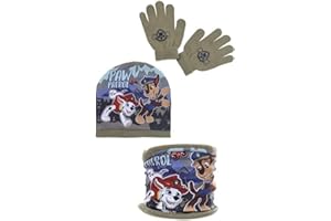 SUNCITY Paw Patrol RH4249 Ensemble bonnet et gants pour garçon 3 pièces