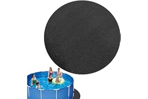 komsoup Swimming Pool Ground Cloth, Pool Floor Protector Mat for Frame Pool and Above Ground Swimming Pools, Inflatable Hot Tub Mat Pool Floor Pads, Felt Mat (Black)