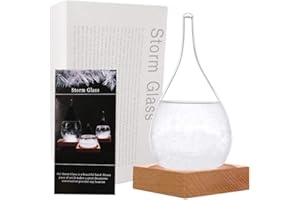 3DHOME Botella Storm Glass para predecir el tiempo, WELLDONE® Creative Fashion, para escritorio, botella para predecir el tiempo, utilizado en la Europa del siglo XVII, 12*6