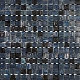 Vidrio fundido Mosaico de Vidrio en Malla DEC-74291AXS499, Gris, 4 mm, 32.7 x 32.7 cm, Set de 10 Piezas