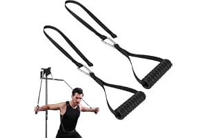 fuxunamz Tricepsrep, gymtillbehör, gymtillbehör för hemmet, rep med handtag, motståndsrep för biceps- och tricepsövningar, spännhandtag för fitness och muskelbyggande