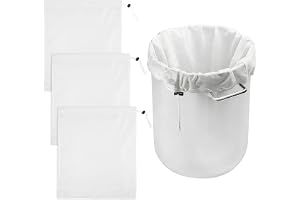 3 stycken filterbryggpåsar extra stor, 56 x 66 cm ölbryggning, för juice | filterpåse silpåsar, trycksäck för vin med dragsko, matlagningsfilterpåse, för brukkorn, fruktcider