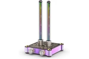 Nobsound RGB LED Tube Musik Spektrum Rhythmus Licht Retro Sound Level Meter Mic Pickup für Home Stereo System Desktop Geschenk, mit Empfindlichkeitseinstellung