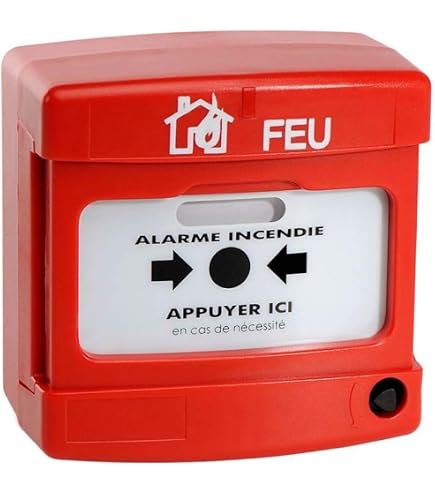Marteau Brise-vitre D'Urgence – Lot De 2 Pièces – Pour Alarme Incendie, Extincteur – Usage Domestique Et Professionnel