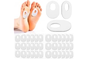WANMU 60 Stück Hornhautpolster, Hühneraugen Druckschutzringe Selbstklebende Hühneraugenschutz Kissen Für Fußschutz Hornhaut Schutz Pads, lindert Schmerzen bei Hornhaut, Hühneraugen, Blasen, Fersenreibungen