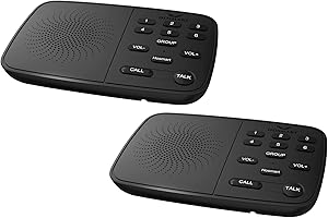 Hosmart Sistema intercom wireless a 6 canali di sicurezza a 1/2 miglio per casa o ufficio, 2022 Upgraded Room Intercom, facile da usare con un suono chiaro