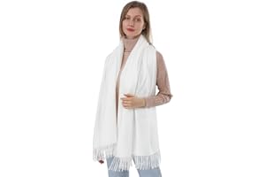 ACNCN Womens Cashmere Scarf Pashmina Shawl Wraps 300g Extra Large Cashmere Thick Scarves for Winter