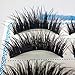 CHIC*MALL 5 Pairs Natural Long Black Eye Lashes Makeup Handmade Thick Fake False Eyelashes