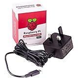 Raspberry Pi 4 USB-C Power Supply UK Plug (Black)
