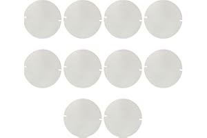 Anwangda 10 Stück Ofenrohrdichtung, Flam Dichtung, 155mm Ofenrohr Dichtung für Ofenrohrklappen Hitzebeständig bis 1200°C Passend für Rohre mit Ø 120-150 mm Rohrdichtung zum Schneiden(Weiß)