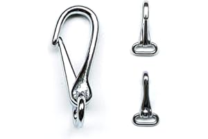 NBRAND JA Horse - Trensenhaken Zügelsnap Snaps Karabinerhaken Trensenkarabiner Scherenkarabinerhaken Pferd Druckguss vernickelt Brass