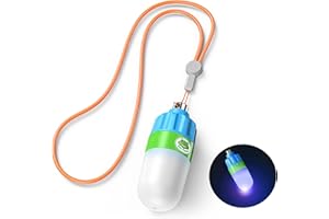 Sea frogs Signal lumineux d'extérieur stroboscopique sous-marin pour plongée de nuit LED clignotante lampe de sécurité luciole SOS lumière de plongée (bleu)