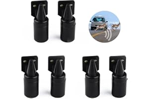 Okaywork 6pcs Aifflet de Cerf de Voiture,sifflet Ultrason Anti gibier repulsif Sanglier Dispositif d'avertissement de La Faune, Sifflets de Cerf Avertissement, Sifflet Ultrasons Ultra Son Anti-Gibier