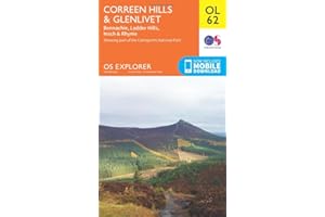 Coreen Hills & Glenlivet Map | Bennachie, Ladder Hills, Insch & Rhynie | Ordnance Survey | OS Explorer Map OL62 | Scotland | Walks | Hiking | Maps | Adventure