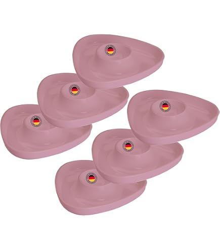 ZONE DENMARK Lot De 4 Coquetiers Empilables En Silicone Avec Support Taupe - Collection Singles