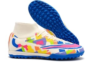 BINBINNIAO Botas de Fútbol para Niños Botas de Fútbol Botas de Fútbol para Hombres High Top Spike Microfibre Cleats Botas de Fútbol Profesionales