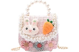 OJUSSA Little Girls Handbag Girl Shoulder Bag Messenger Bag Portable Mini Flip Bag Wallet Bag Suitable for Girls Age 2-7
