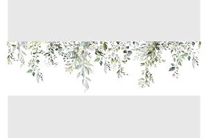 AG Design AWB 8286 - Cenefa autoadhesiva para pared (500 x 13,8 cm), diseño de hojas