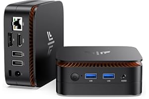 ‎NIPOGI NiPoGi Essenx E1 Mini PC W11 PRO Ιntel Alder Lake N95(Max 3,4 GHz) 16GB DDR4 256GB SSD,Mini Computer Dual Display 4K@60Hz HDMI 2.0+DP 1.4 Desktop PC mit Gigabit Ethernet/2.4+5G WiFi/Bluetooth für Büro