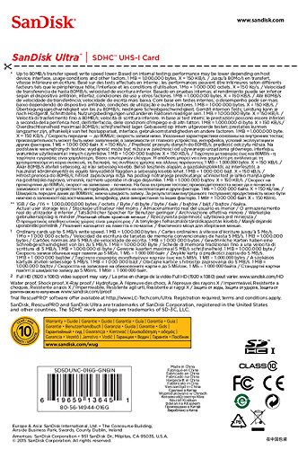 SanDisk Ultra SDHC 16GB bis zu 80 MB/Sek, Class 10 Speicherkarte [Amazon Frustfreie Verpackung] - 6