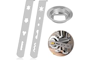 DIELOVEHUA Accessori per Tritacarne, 2 Accessori per Tritacarne Pasticceria con Anello di Collegamento, Pasticceria Accessori, per la Produzione di Biscotti, Dessert, Carne Macinata