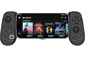 leadjoy M1B Mobile Gaming Controller pour iPhone iOS, manette de jeu télescopique, supporte Call of Duty, Genshin Impact, Diablo Immortal, Minecraft, Xbox, Amazon Luna et Steam Link(M1B)