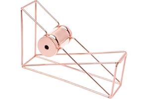 LIAKAI Mentin Dévidoir de Ruban Adhésif pour Bureau, Organisateur De Stockage De Ruban (Or rose, B#)