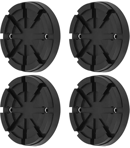 4 Tamponi A Cuffia Per Ponte Sollevatore 125 Mm - Gomma Piena, Grip Antiscivolo, Made In Italy - Foto 11