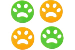ZHIHUITL Pet Hair Remover,4 Pcs Pet Hair Remover Washing Machine,Pet Hair Removal Tool,Silicone Pet Hair Catcher in Washing Machine for Removing Wool Cotton Cat Dog Hair(circular)
