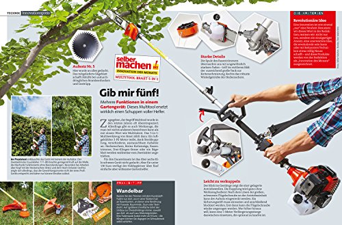 BRAST Benzin Multitool 3.0 PS 5 in1 Motorsense Heckenschere Hochentaster Rasentrimmer Astsäge Freischneider 52cm³ TÜV geprüft - 6
