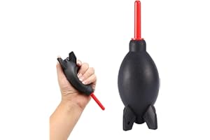 Snowtain Foto Reinigungsse Blasebalg mit Reinigungspinsel Blasebalg Dust Hurrican Blasebalg für Objektiv, Kamera, Sensor, DSLR, Tastatur, Optik usw.