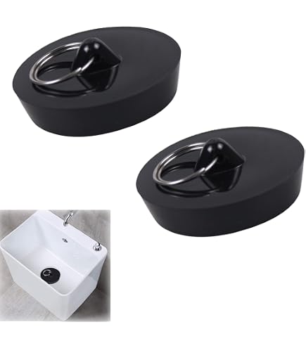Wirquin Frisby Universal Sink Plug - 105mm Diameter, Blue, Fits Bath & Basin - View #4