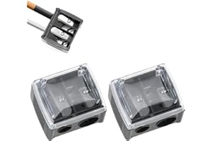 Lotbun Nero Temperamatite Trucco Doppio Foro, Per Matite Jumbo E Standard, Accessori E Strumenti Cosmetici (2)