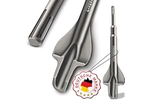 SCHWABENBACH ® Cincel de ala SDS Plus 60 x 250mm - Ideal para tirar de conductos de cables y cincelar distribuidores/tomas de corriente - cincel de canal - gubia - punta endurecida - cincel