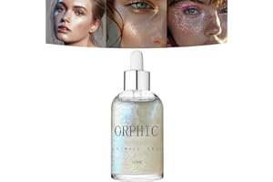 WEIWOGU Orphic Body Shimmer, Glowing Body Shimmer Dry Oil, Opphic Body Glitter Oil, Orphic Shimmer Dry Oil, Sparkles Face Waterproof, Glitter Body Oil, Glitter Oil Under Light (Interstellar)