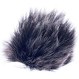 Fell Mikrofon Windschutzscheibe Für Revers Lavalier-Mikrofon - Schwarz, medium