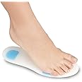 Soles Silicone Shoe Inserts - Insoles (Pair) Orthopedic Support for Walking, Running, and Fitness - Soft, Comfortable, Hypoallergenic Design (L / 40-41-42), Transparent